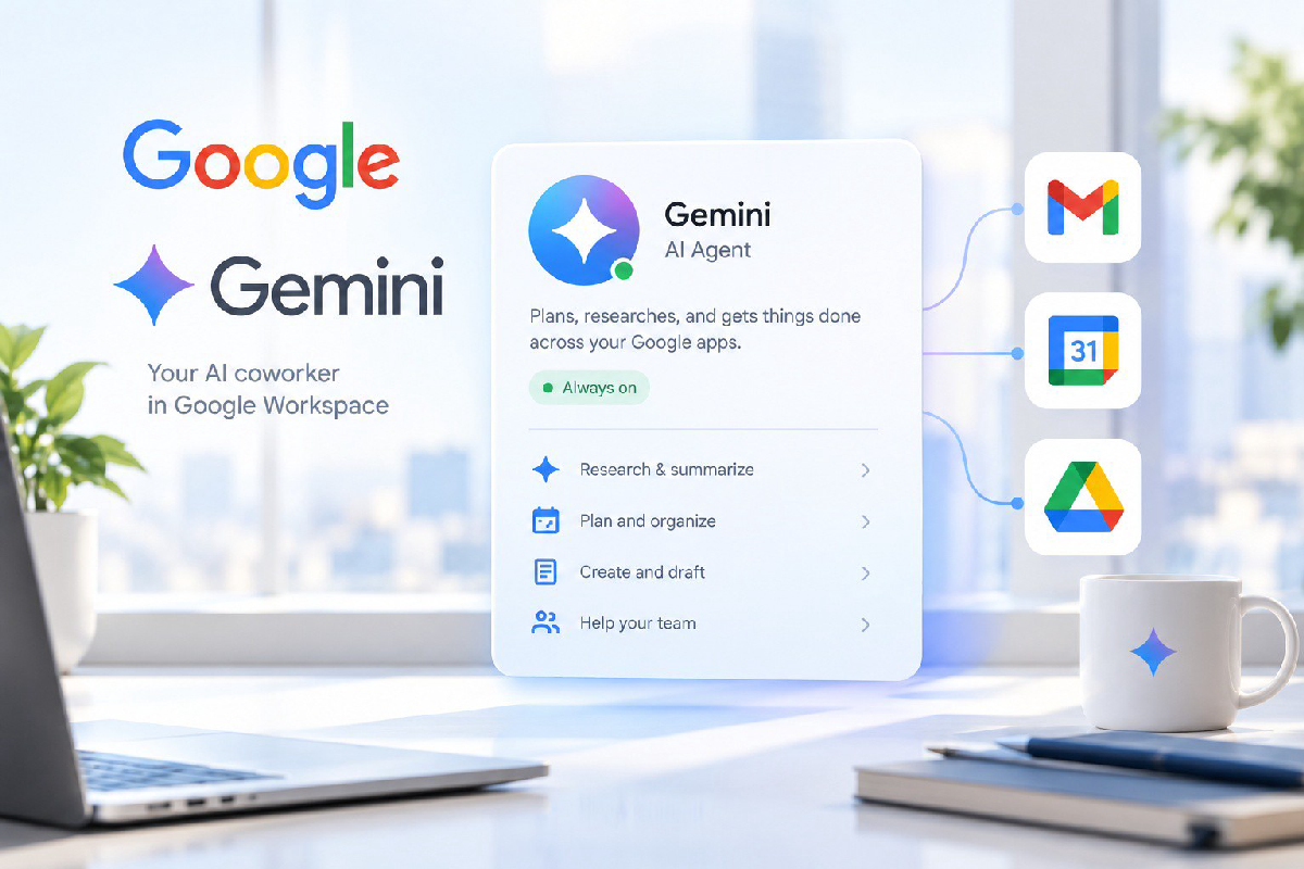 Gemini agent coworker có tài khoản Workspace riêng